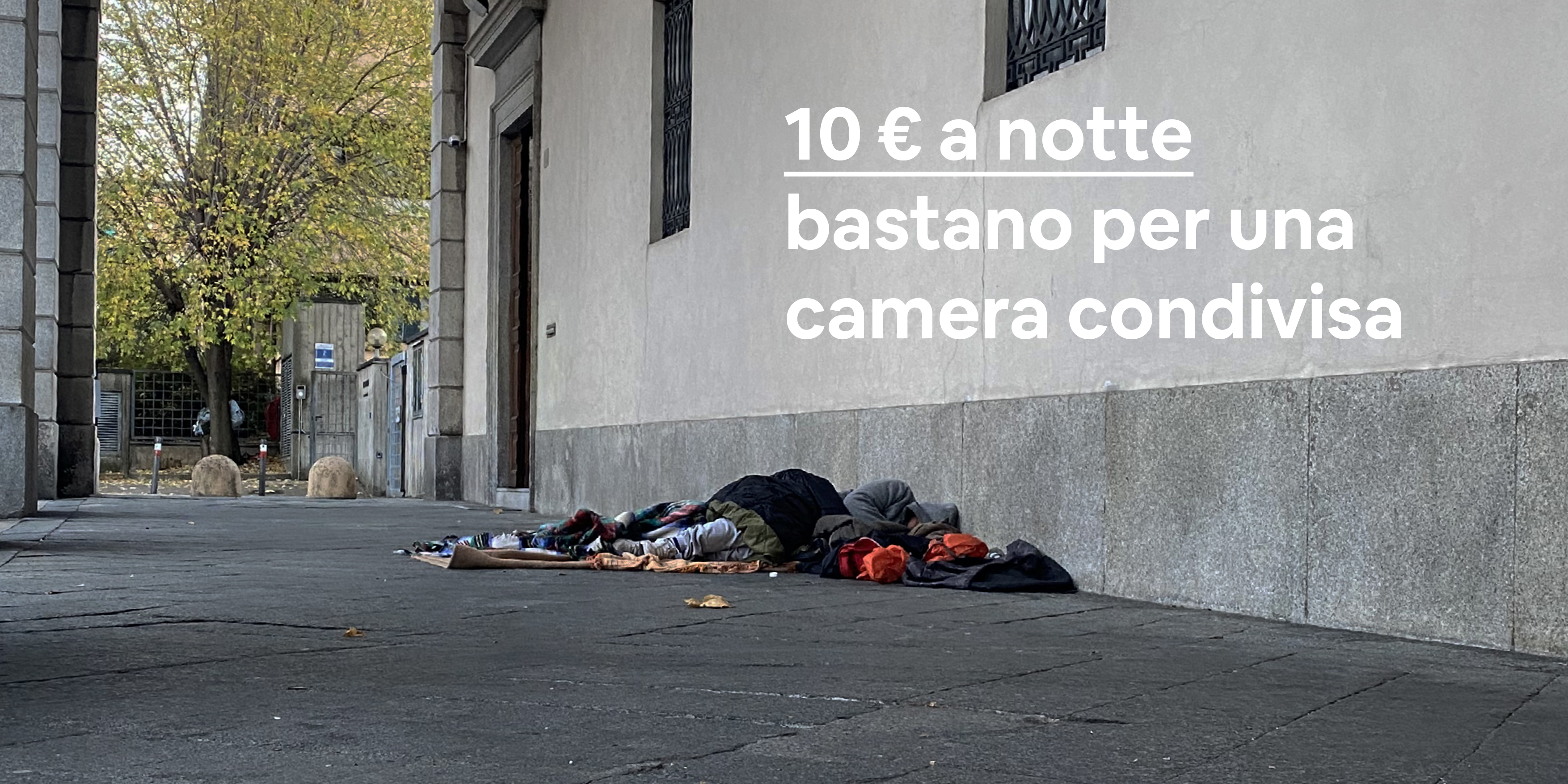 A UN MESE DALL’APERTURA DEL PIANO FREDDO, VICINI DI STRADA LANCIA LA CAMPAGNA “UNA CAMERA CONDIVISA”.